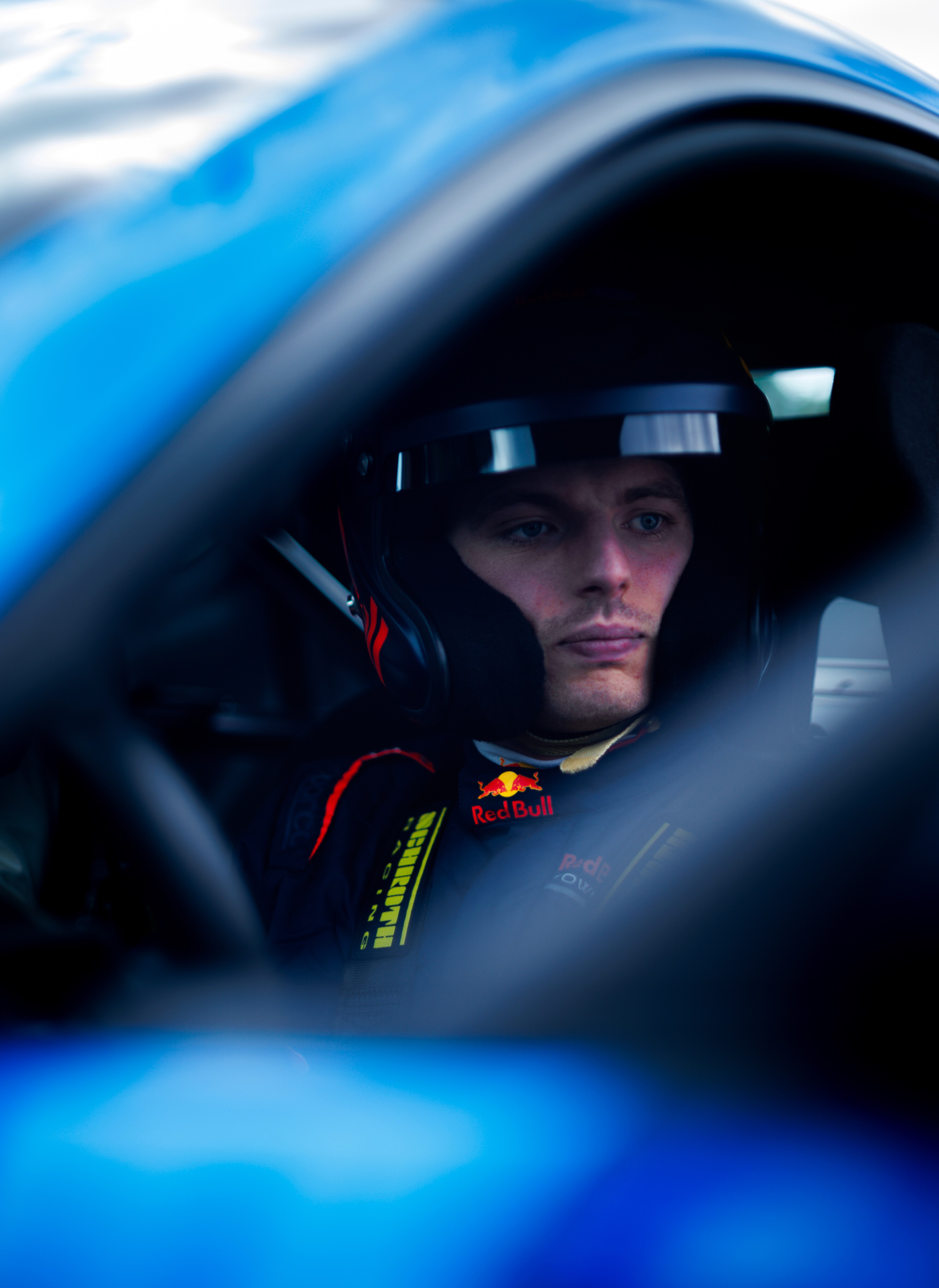 Max Verstappen and Chris Harris are pictured during the Max Verstappen & Ford at Circuit du Sambuc on May 15, 2025 in Aix-en-Provance, France. (Photograph by Vladimir Rys)